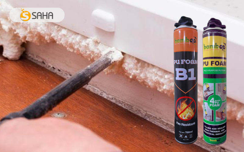 Chất keo bọt nở PU Foam Chất keo bọt nở PU Foam