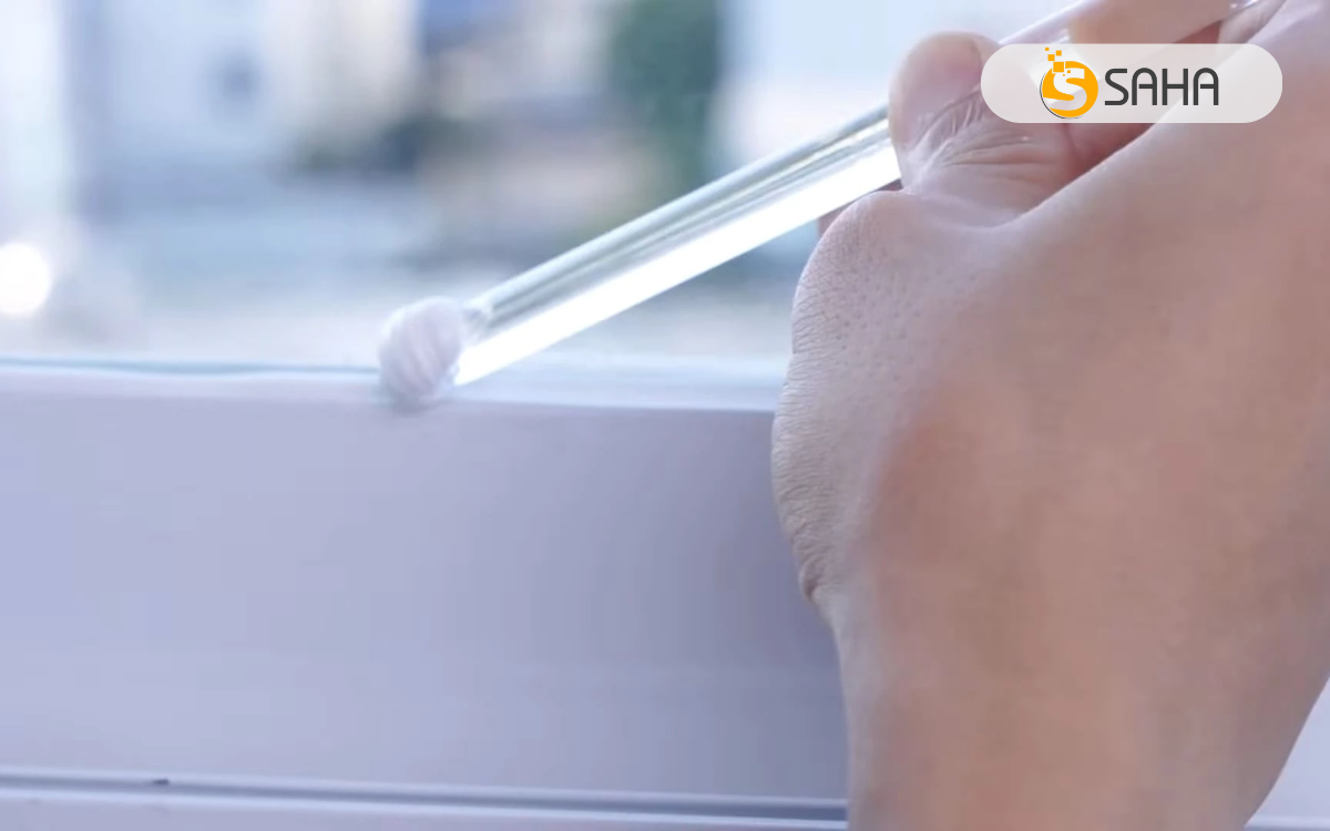 Dùng cán cọ được vạt tròn Dùng cán cọ được vạt tròn