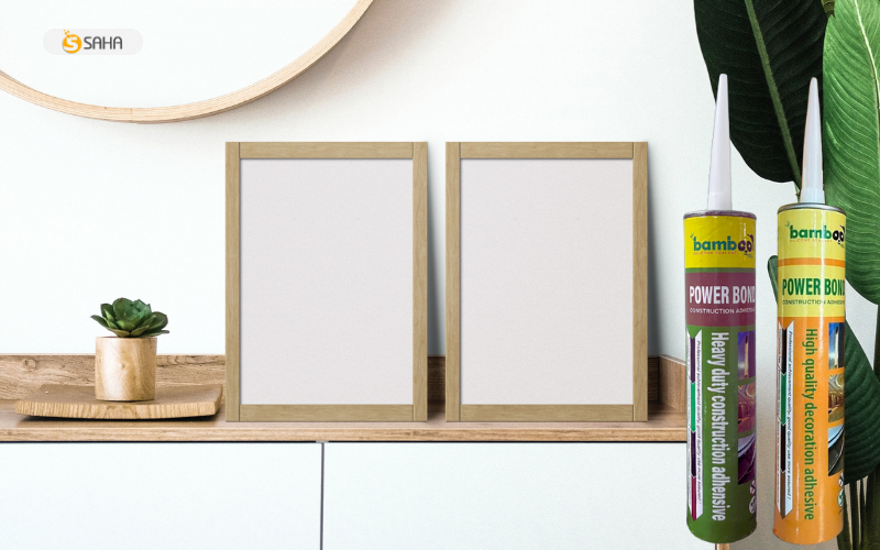 Làm khung ảnh, đồ trang trí từ gỗ hoặc vải keo bamboo power bond