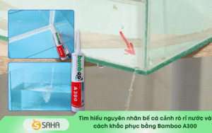 Bamboo Silicone dán bể cá bị rò rỉ