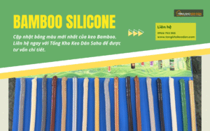 Bảng màu keo Bamboo silicone