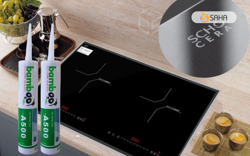 Keo silicone dán mặt bếp từ Keo silicone dán mặt bếp từ