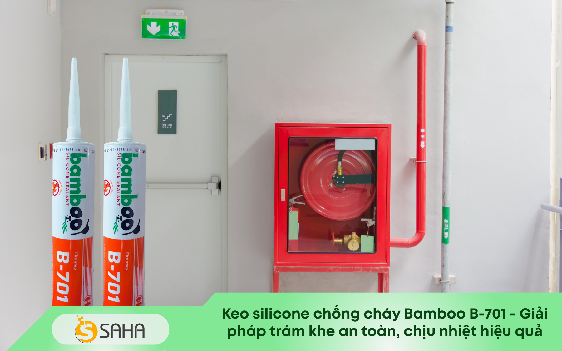 Keo silicone chống cháy Bamboo B 701 Giải pháp trám khe an toàn, chịu nhiệt hiệu quả