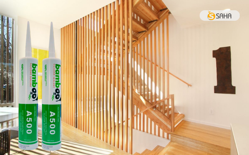 keo bamboo A500 dán lam gỗ nhựa cầu thang bị lỏng 