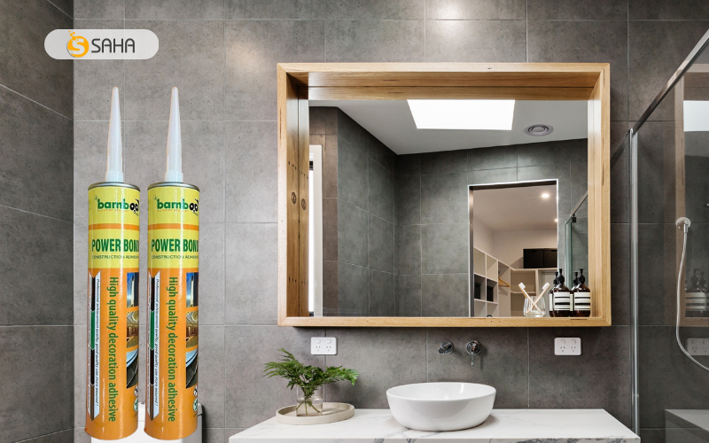 keo bamboo power bond dán gương vào tường